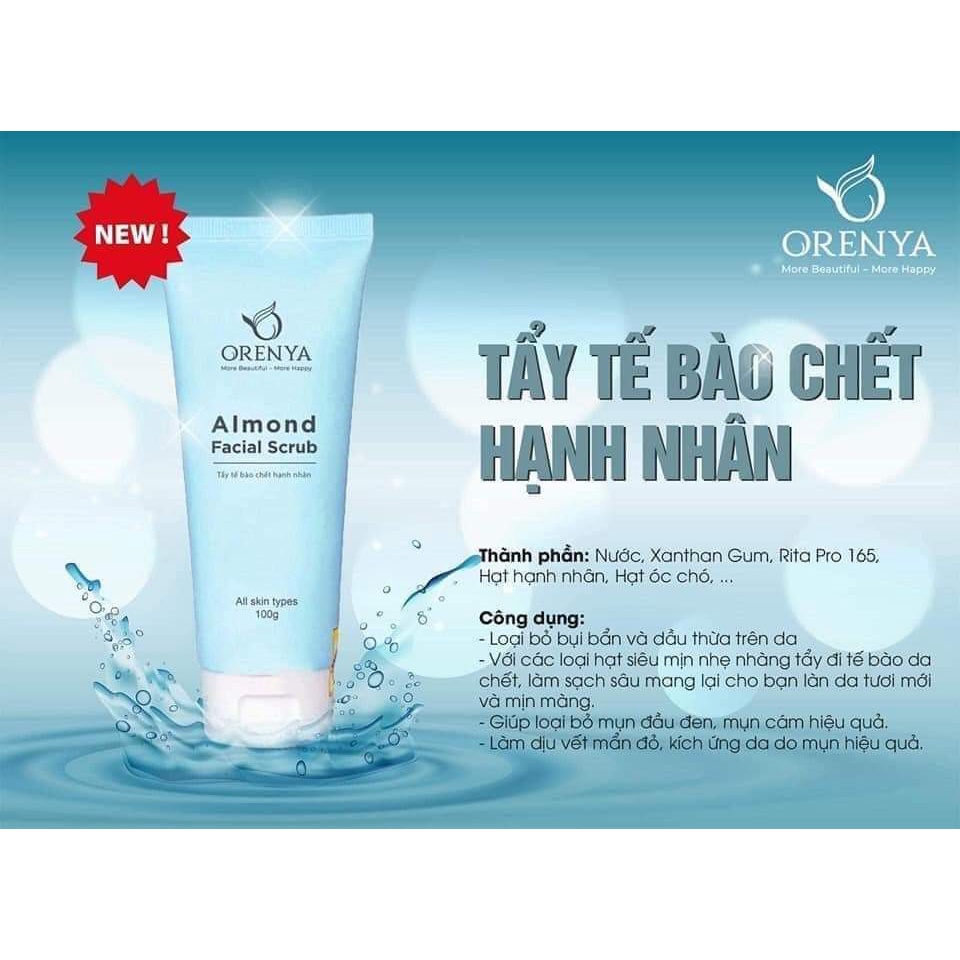 Tẩy Tế Bào Chết Hạnh Nhân Alomond Facial Scrub Orenya