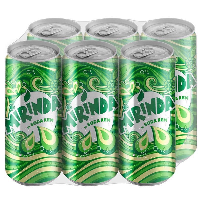 Lốc 6 Lon Nước Ngọt Mirinda Vị Soda Kem 320ml/Lon