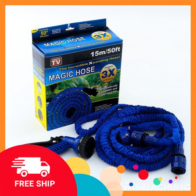 🔏Hàng Loại 1🔏 Vòi Rửa Xe, Tưới Cây, Vòi Xịt Rửa Thông Minh Giãn Nở Magic Hose Giãn Nở 15/30M