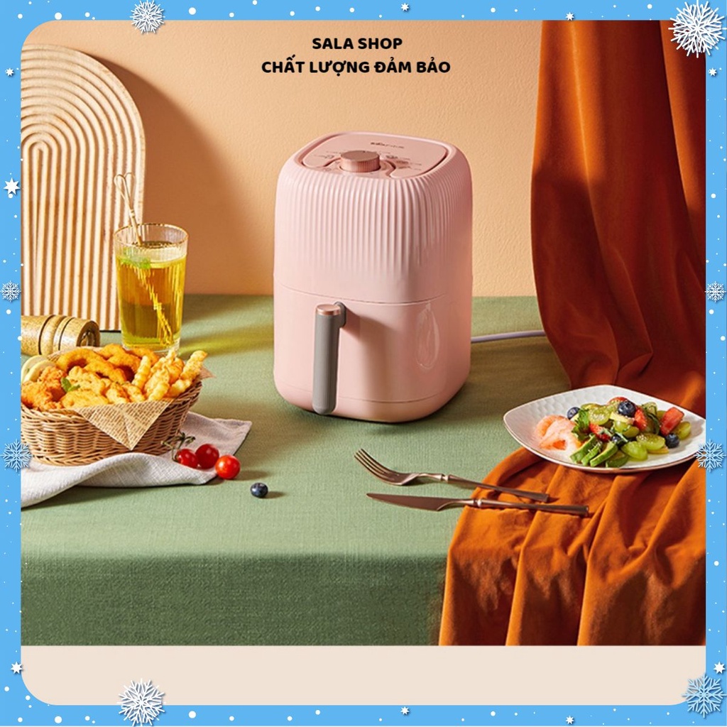 Nồi chiên không dầu Bear QZG-A14U1, 2 L, chính hãng, dùng để nướng thịt, nướng bánh mì, quay thực phẩm, nồi chiên điện