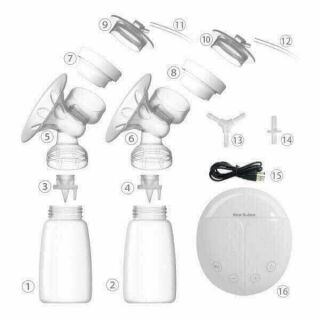 Máy vắt sữa điện đôi Real bubee