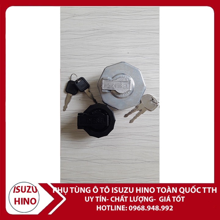 Nắp bình dầu, nắp khóa thùng nhiên liệu Isuzu 1,9 tấn; isuzu NMR, isuzu 3,5 tấn; NPR 130 ps, NPR 400; isuzu 5 tấn