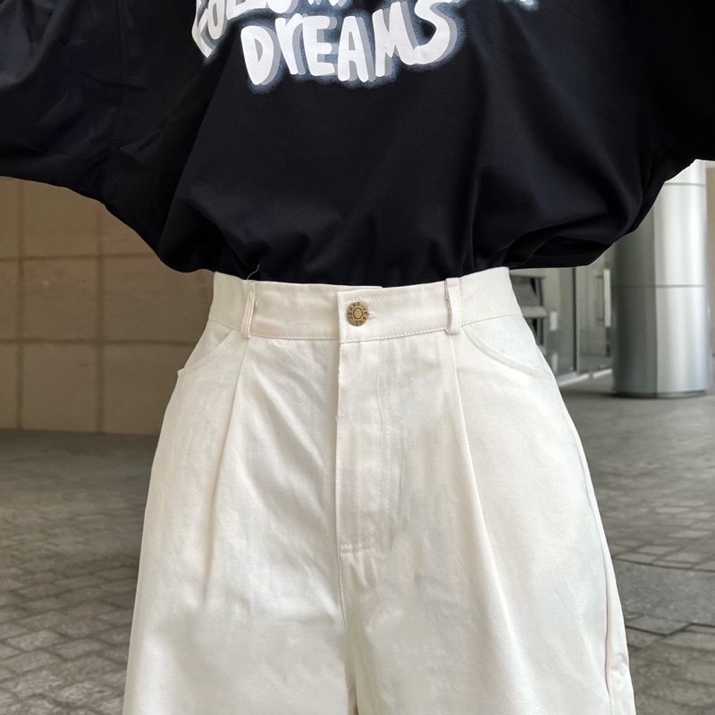 Quần Kaki ống rộng dáng suông Nam Nữ Ulzzang Unisex