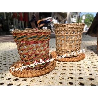 Giỏ cói nhỏ để bàn