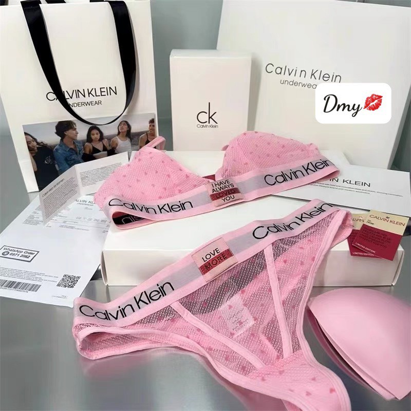 Bộ Đồ Lót Ren Mềm Quyến Rũ Không Gọng Siêu Sexy CK, đồ lót hàng quảng châu cao cấp 3 màu đen hồng trắng
