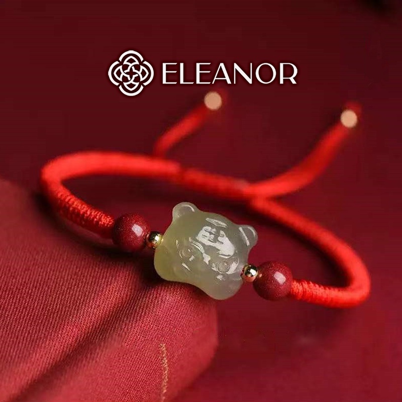 Vòng tay nữ Eleanor Accessories ngọc hetian sang trọng đơn giản phụ kiện trang sức đẹp