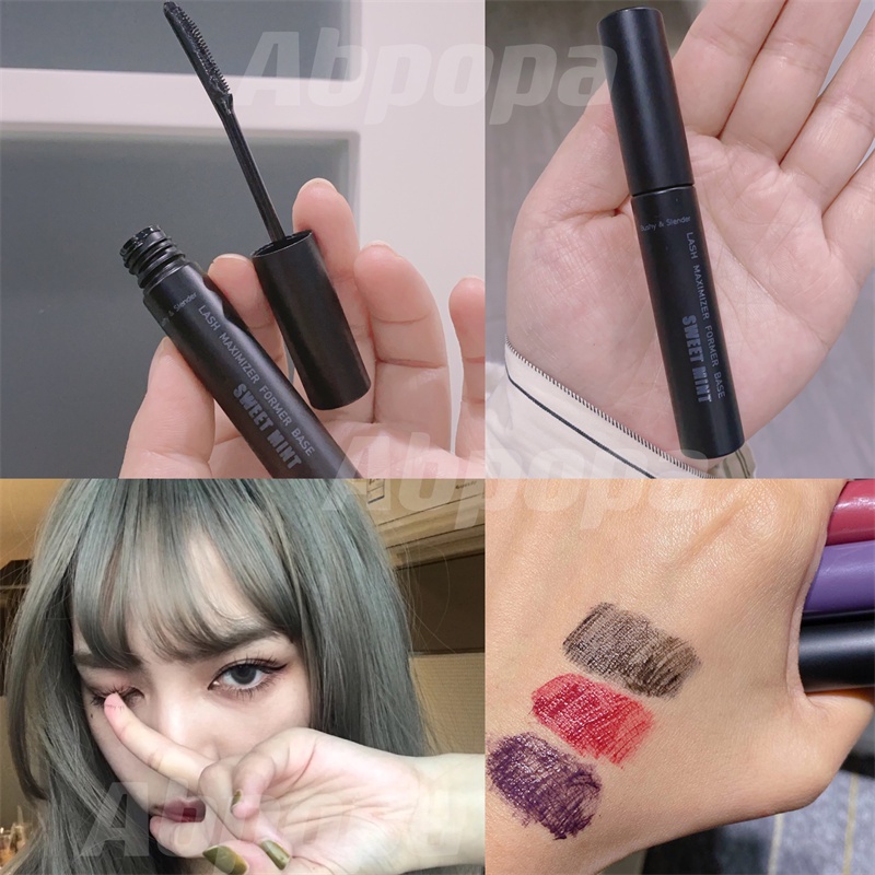 Mascara Abpopa Màu Bạc Hà Chống Thấm Nước Chuốt Cong Mi