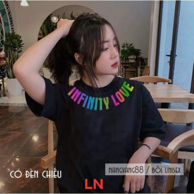 Áo Infynity Love vòng cổ phản quang 7 màu DAN765 , Thiết kế thời trang phù hợp xu hướng hiện nay, Kiểu dáng đa phong các