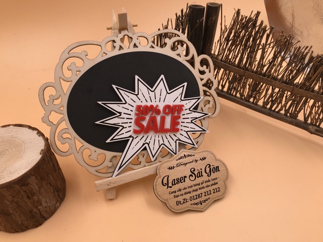 Bảng Gỗ Tên Shop - Đạo Cụ Chụp Ảnh - Checkin Sản Phẩm