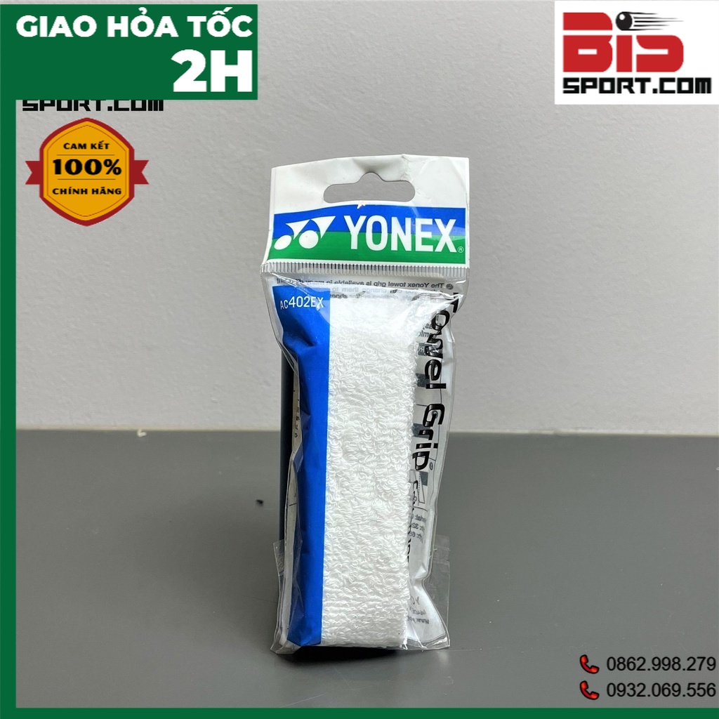 Quấn Cán Vợt Cầu Lông/Tennis Vải Yonex Chính Hãng 402EX - Cảm Giác Cầm Êm Ái ,Thấm Hút Mồ Hôi Tay Tốt, Chống Trơn Trợt