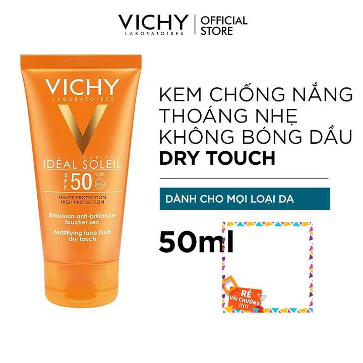 vichy ideal soleil mattifying face fluid dry touch spf50