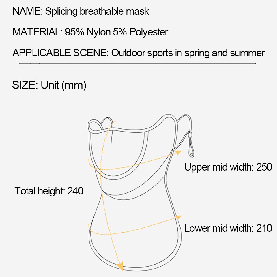 Khẩu Trang Che Mặt Bằng Vải Mềm Thoáng Khí Chống Tia UV