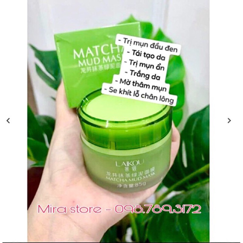 HŨ MẶT NẠ TRÀ XANH BÙN NON LAIKOU