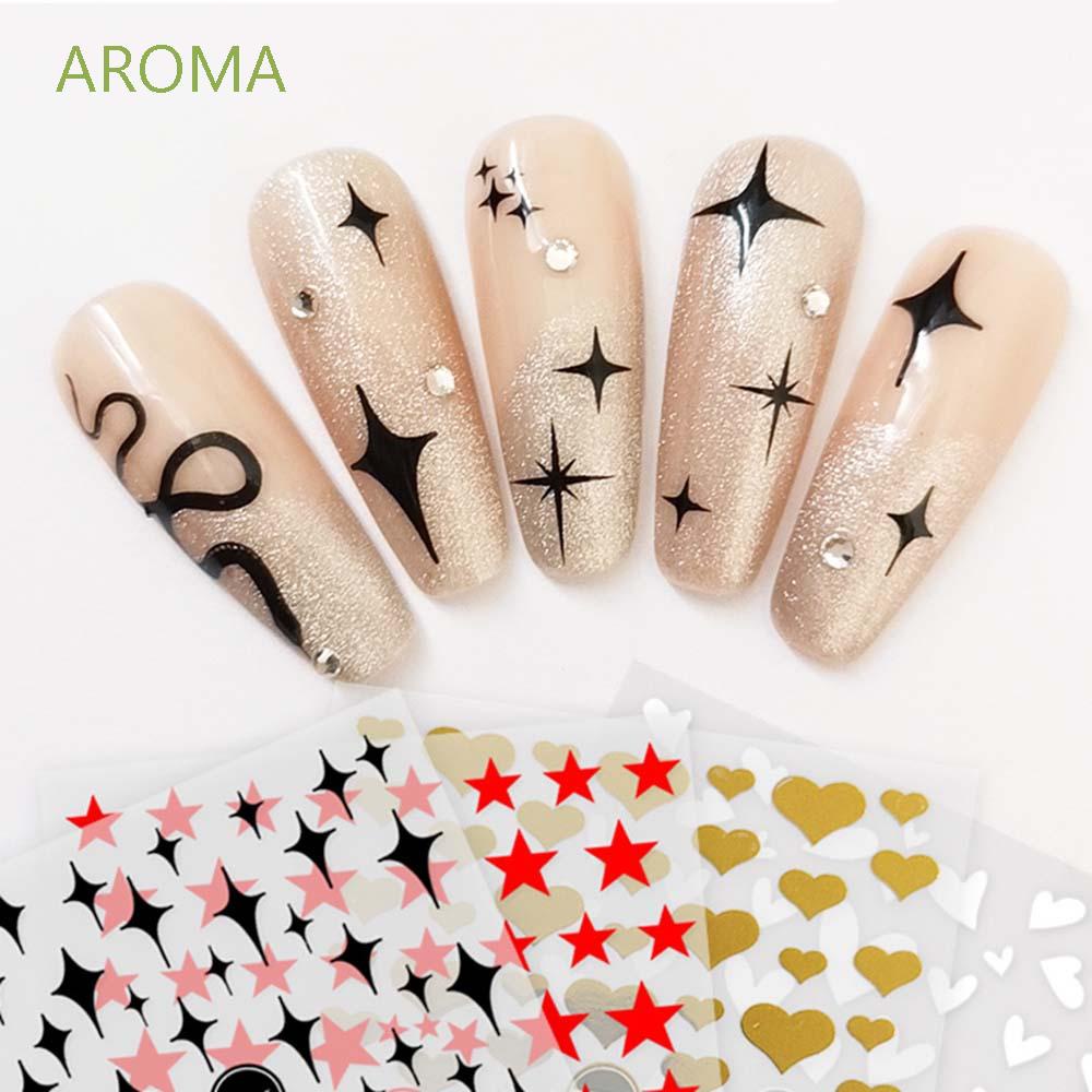 [Hàng mới về] Miếng dán trang trí móng tay họa tiết 3d tùy chọn thời trang