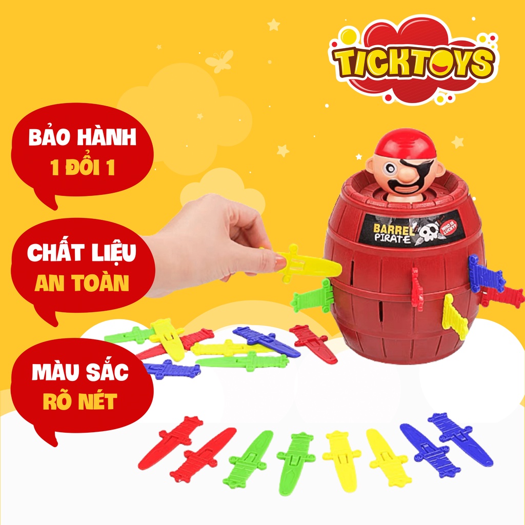 Trò chơi đâm hải tặc đồ chơi cho bé cỡ lớn 24 kiếm an toàn cho bé Ticktoys HT01