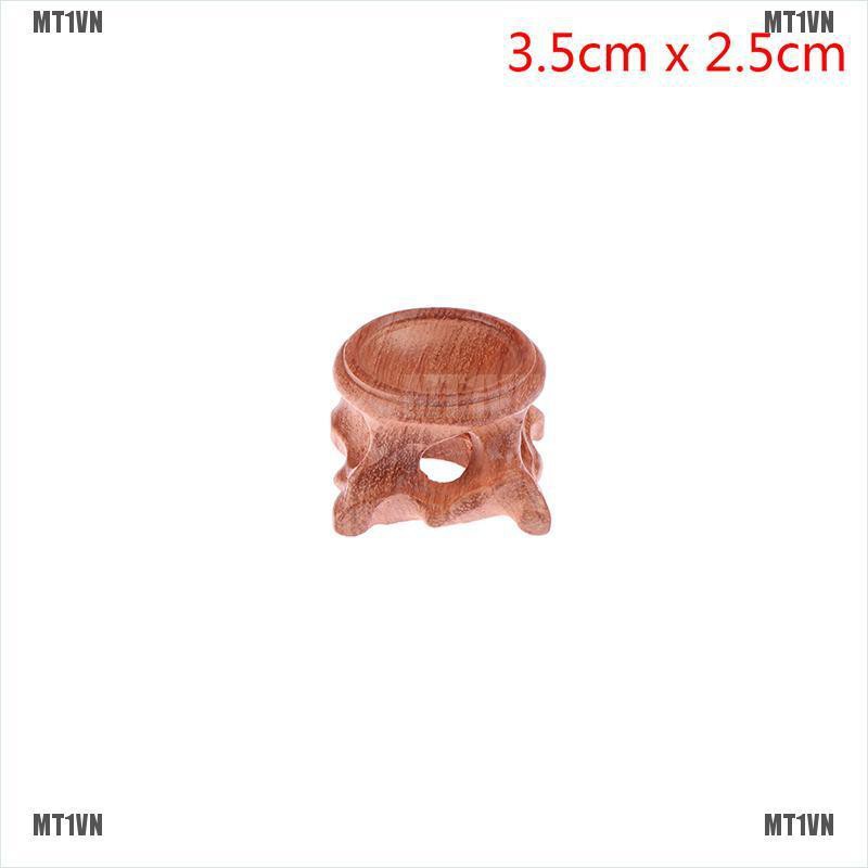 Đế Gỗ Tròn Trưng Bày Trang Sức Tiện Dụng