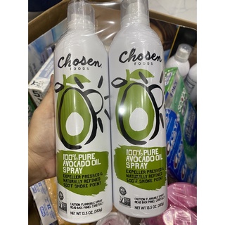 Dầu quả bơ Avocado Oil Chosen Foods dạng xịt
