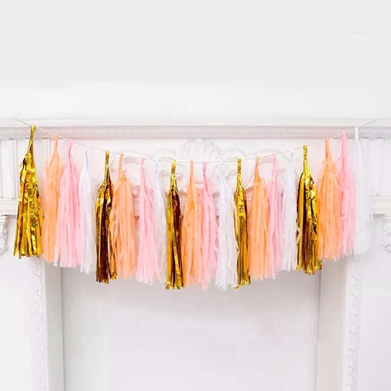 Dây Tua Rua Giấy Trang Trí Tiệc