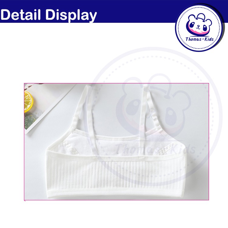 Áo Ngực Cotton Thoáng Khí Dễ Thương Cho Bé Gái 12-16 Tuổi