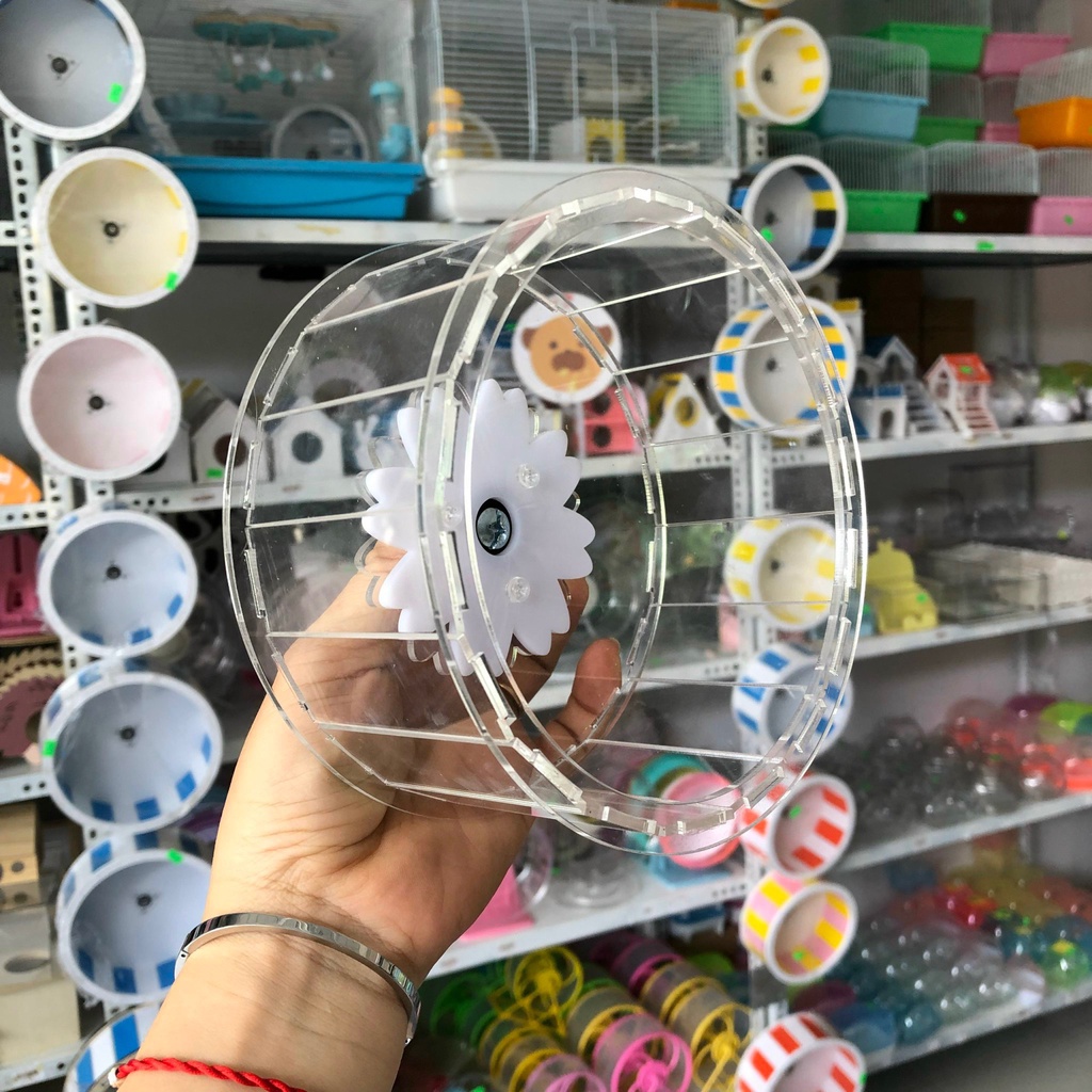 Wheel hamster trong suốt lắp ráp