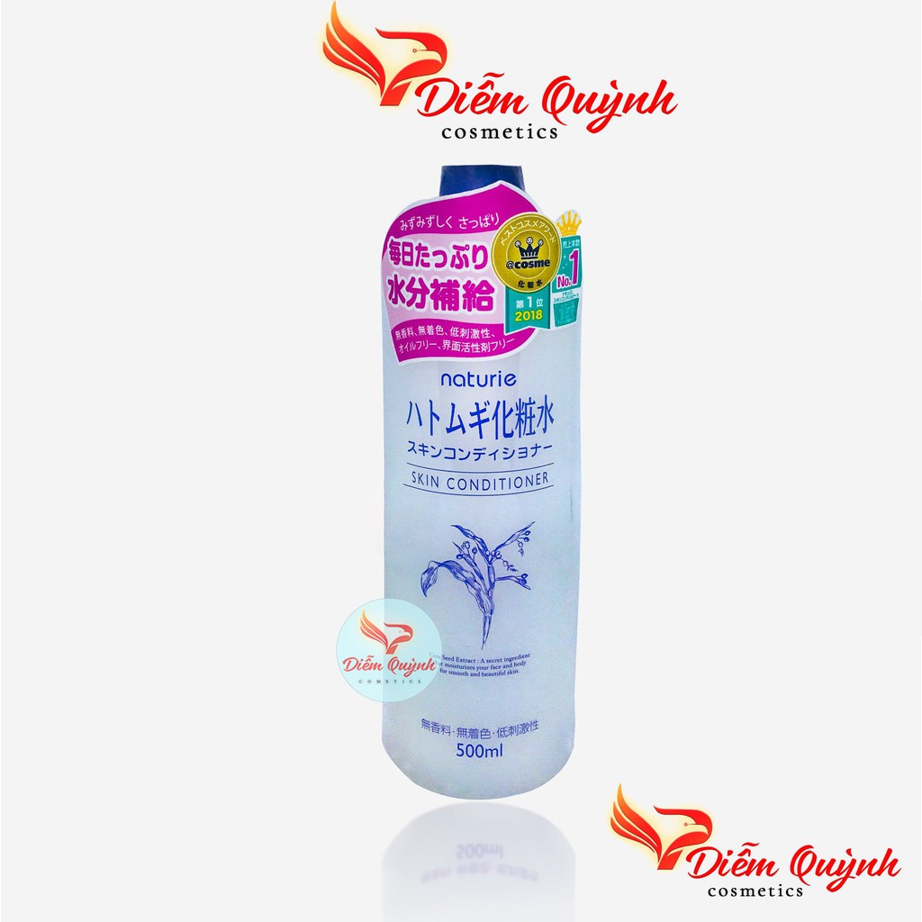 Nước hoa hồng ý dĩ Naturie Hatomugi Nhật 500ml