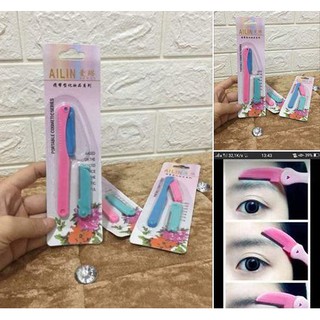 Combo chì xé kẻ mày + khuôn + dao