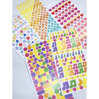 [CÓ SẴN] STICKERS TRANG TRÍ SHAPE - DAISO HÀN QUỐC