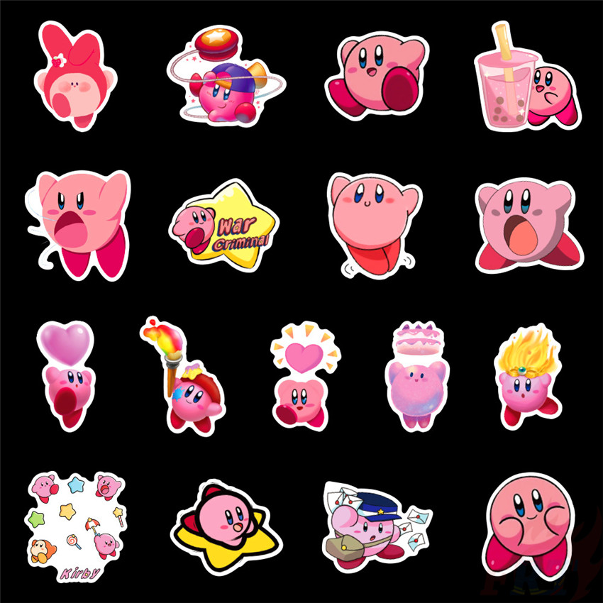 ❉ Kirby - Series 02 Anime Games Kawaii Cartoon Character Stickers ❉ 50Pcs/Set DIY Fashion Luggage Laptop Skateboard Decals Doodle Stickers
