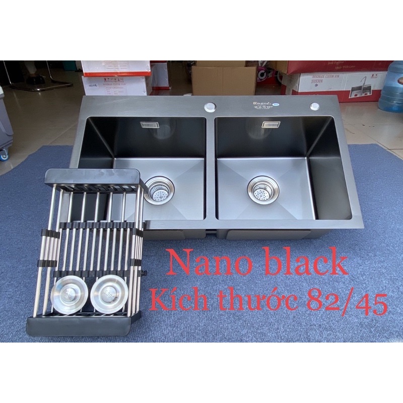 Chậu rửa bát inox mạ nano Kagol sus 304