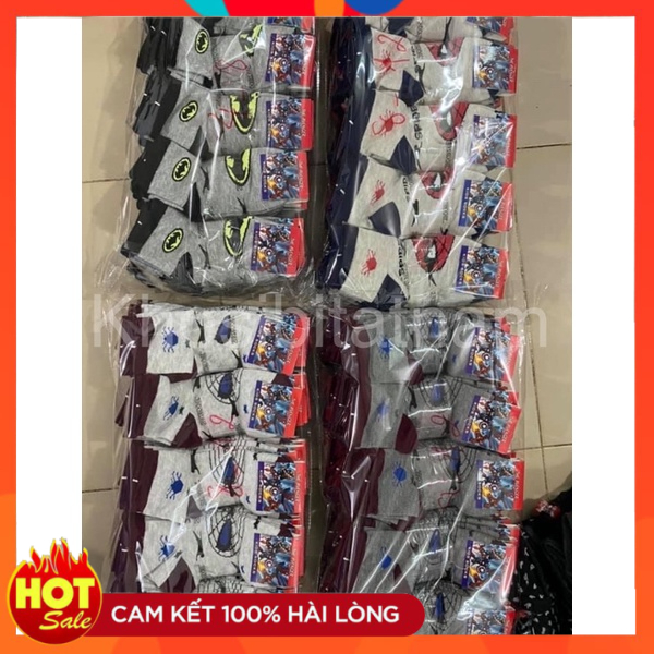 Combo 10 Đôi Tất Vớ Trẻ Em Cho Bé Trai 1-12Tuổi cotton loại 1