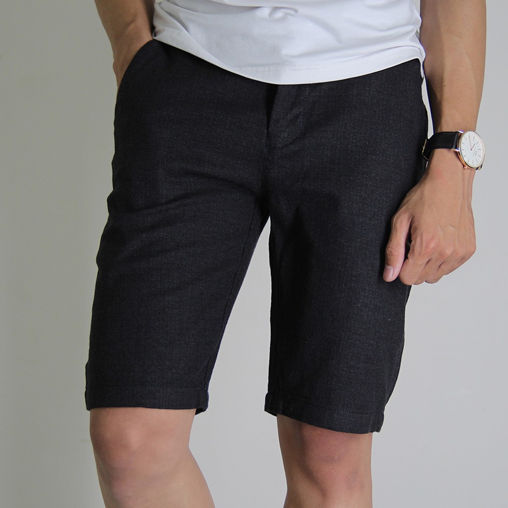 Quần Short Nam Kaki Mềm Mịn Màu Trẻ Trung Phong Cách Hàn Quốc