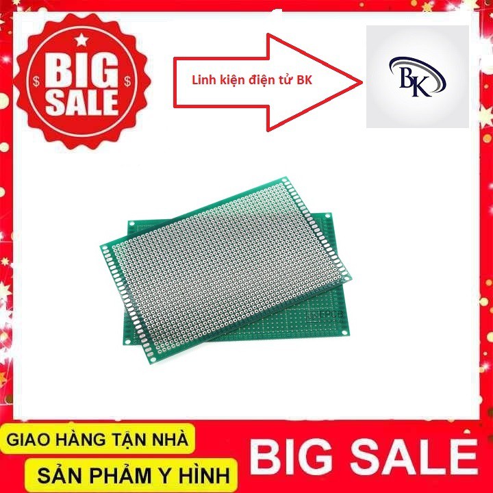 Phíp Đồng Đục Lỗ 1 Mặt PCB ( xanh nâu )