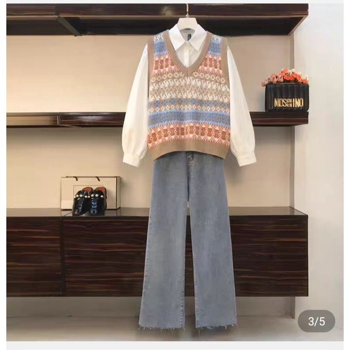 Quần jean bò ống rộng quần ống suông nữ lưng cao cạp cao màu xanh đẹp hot năm 2022 SKShop22 | BigBuy360 - bigbuy360.vn