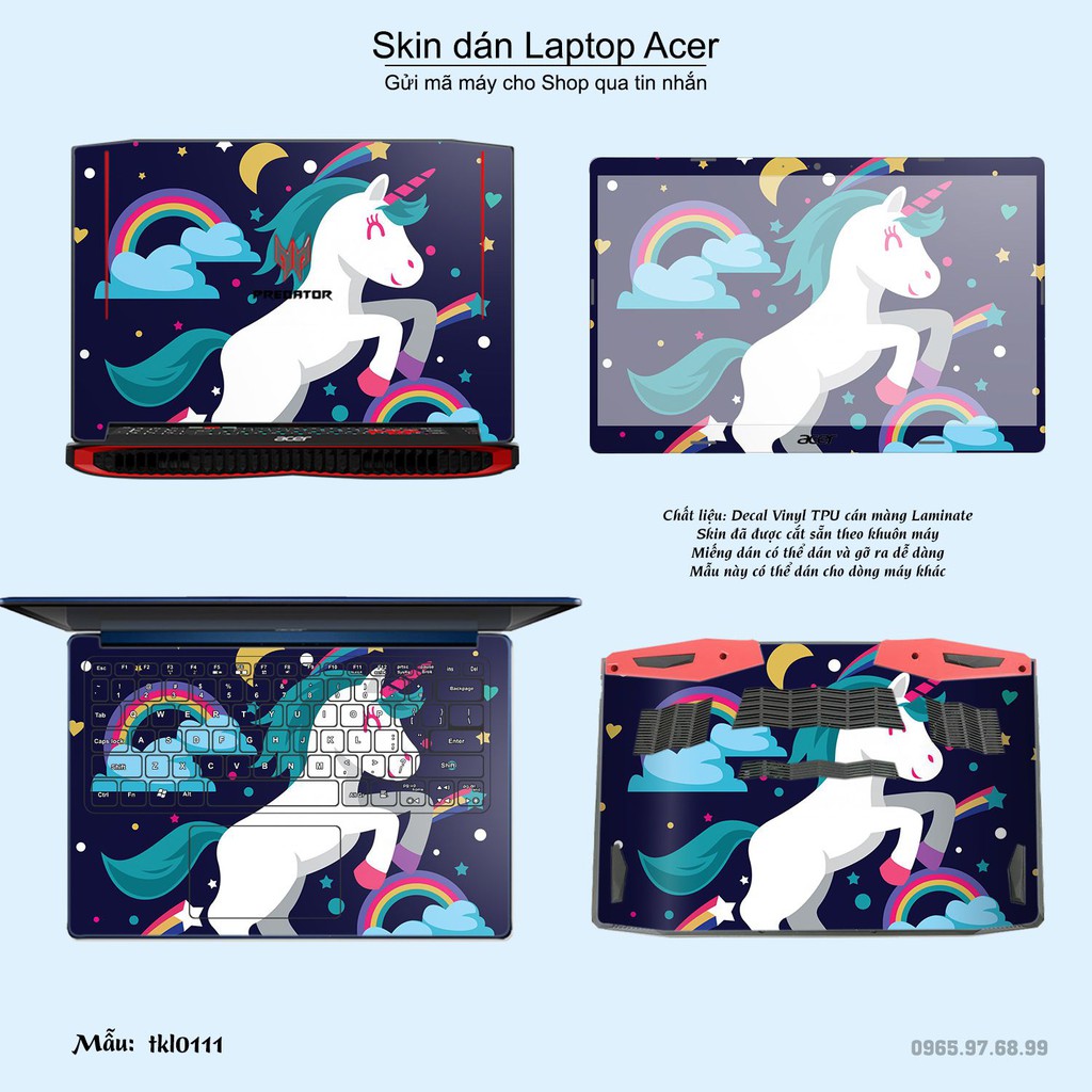 Skin dán Laptop Acer in hình thiết kế _nhiều mẫu 2 (inbox mã máy cho Shop)