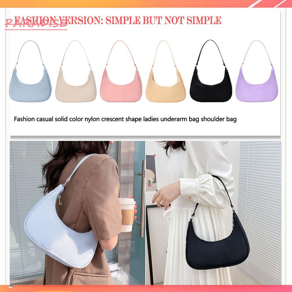 Túi xách màu trơn kiểu dáng đơn giản phong cách boho thời trang cho nữ