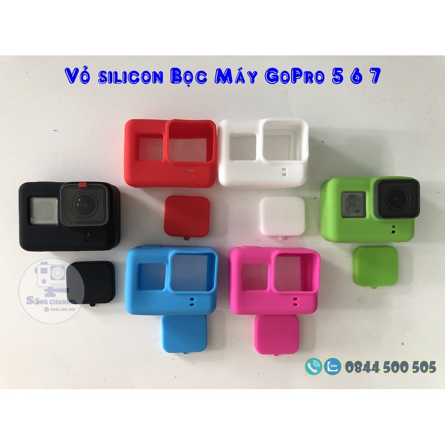 [RẺ NHẤT] Case Silicon bảo vệ cho GoPro 5, 6, 7+ Nắp đậy ống kính