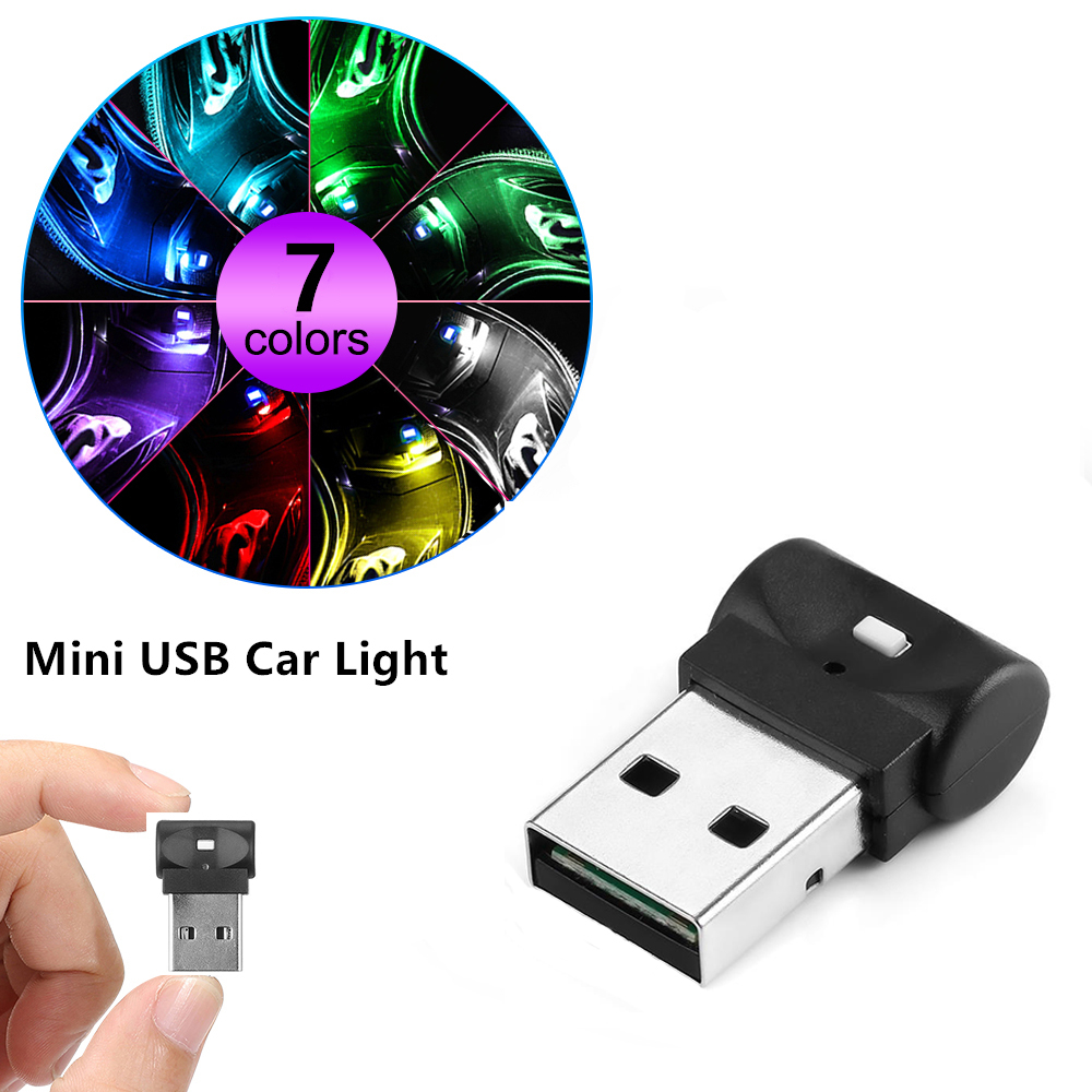 Đèn mini USB có thể điều chỉnh màu sắc tiện dụng cho xe hơi