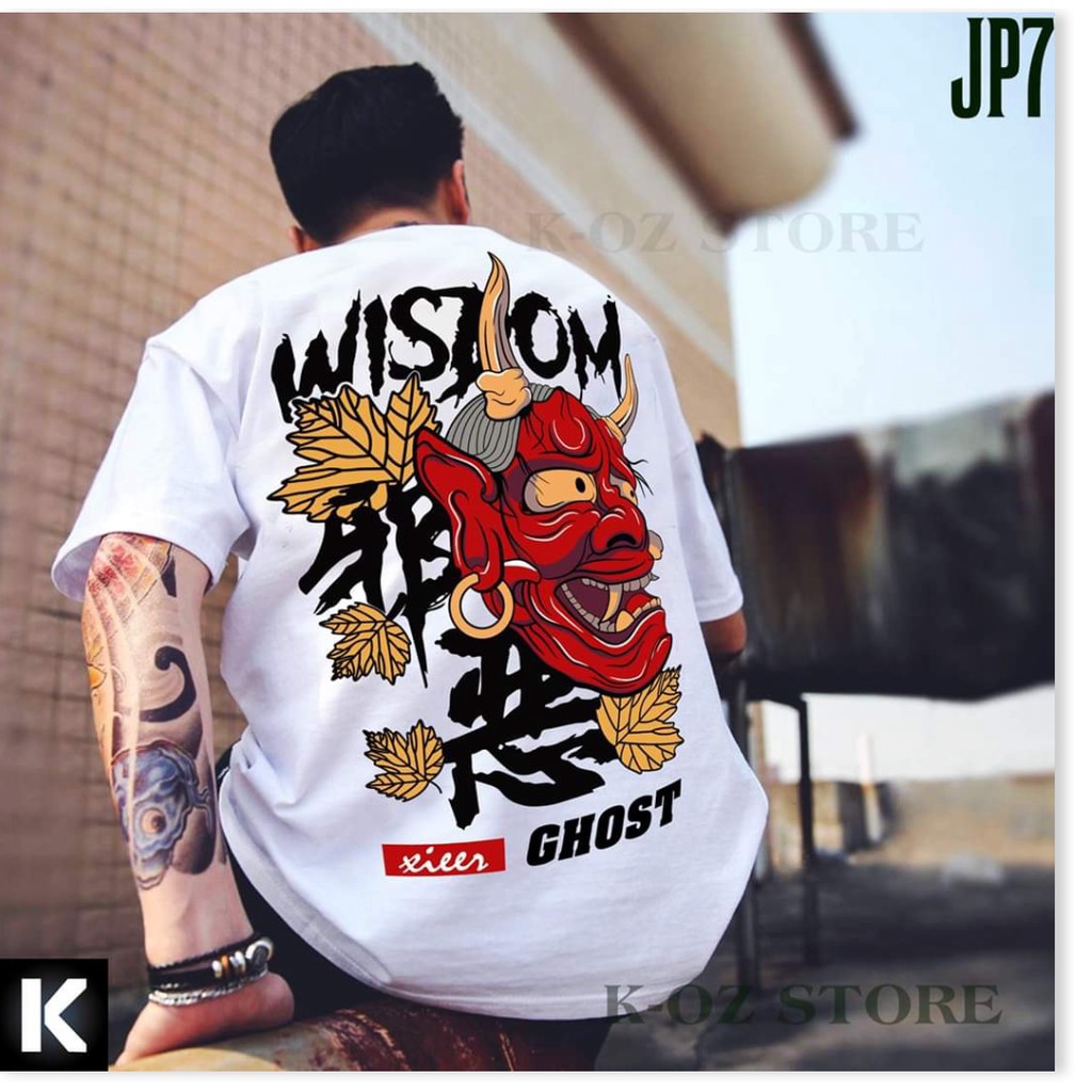 Áo thun unisex nam nữ from rộng wissdom mặt quỷ cực chất | BigBuy360 - bigbuy360.vn