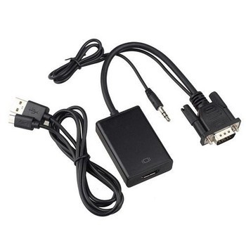 Cáp Chuyển Đổi VGA Sang HDMI Có Audio - Hàng Chất Lượng - VGA TO HDMI