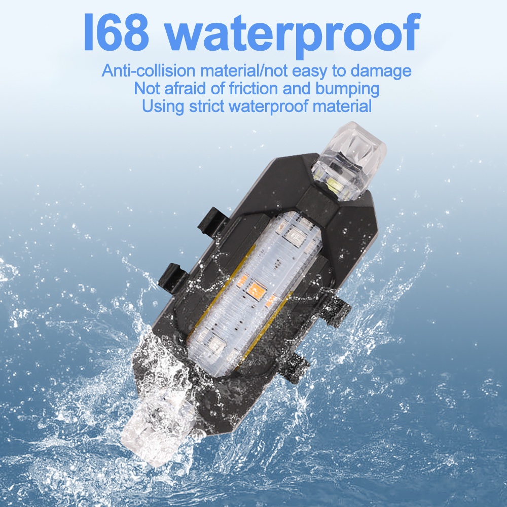 Đèn LED Tín Hiệu Không Dây Mini Cho Xe Đạp / Xe Máy / Scooter