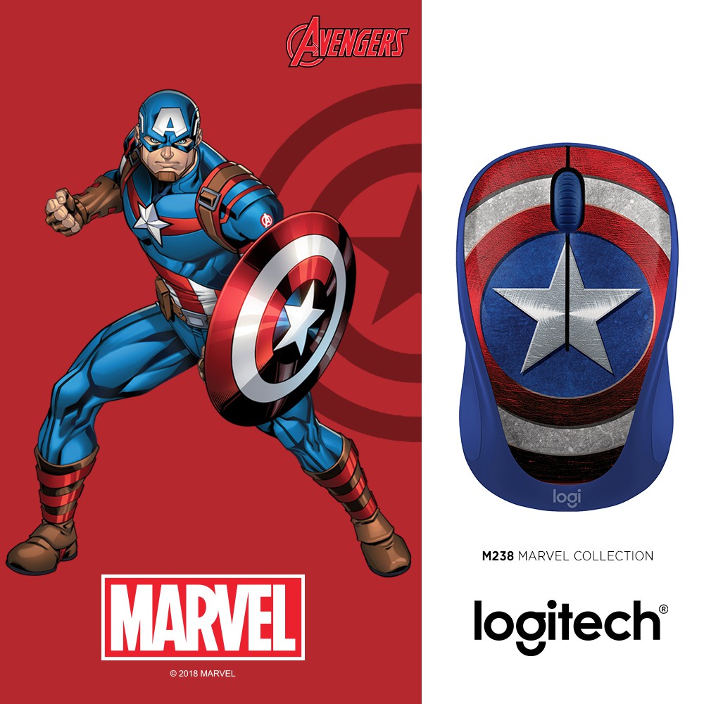 Chuột không dây Logitech M238 Marvel