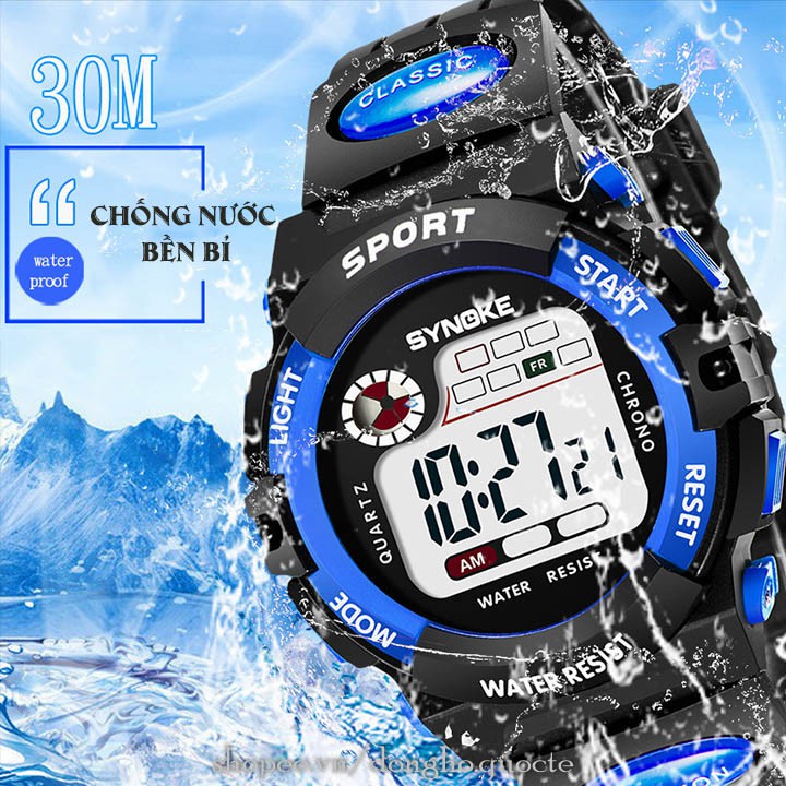 Đồng hồ trẻ em SYKID03 SYNOKE điện tử siêu thời trang tiện lợi cho bé | BigBuy360 - bigbuy360.vn