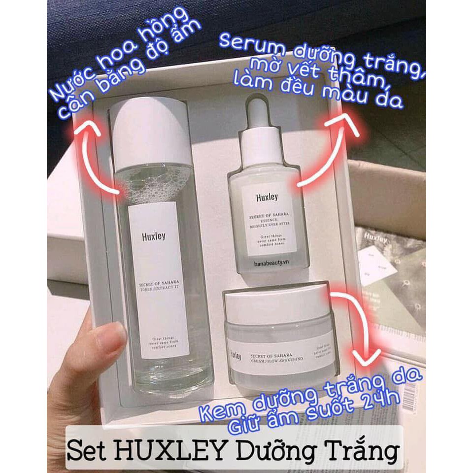 Set Dưỡng Da Huxley 3 Sản Phẩm Chính Hãng Hàn Quốc