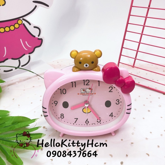 Đồng hồ báo thức Doreamon HelloKitty