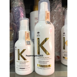 Combo Serum dưỡng tóc + Sữa dưỡng/ Xịt dưỡng tóc cao cấp Kenzkunz 60ml/ 120ml
