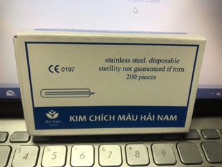 Kim Chọc Mụn , Nể Mụn , Kim Chích Máu Mủ Spa , Cá Nhân Hộp 200 Chiếc