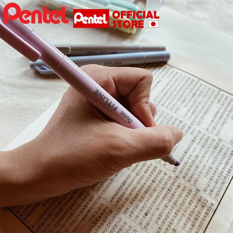 Bút Dạ Quang 2 Đầu Pentel SLW11P Màu Pastel