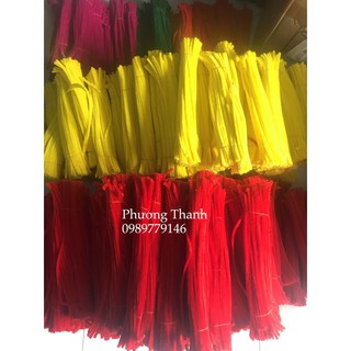 kẽm nhung thẳng, bó 95- 100 sợi(kẽm lông) làm hoa trang trí