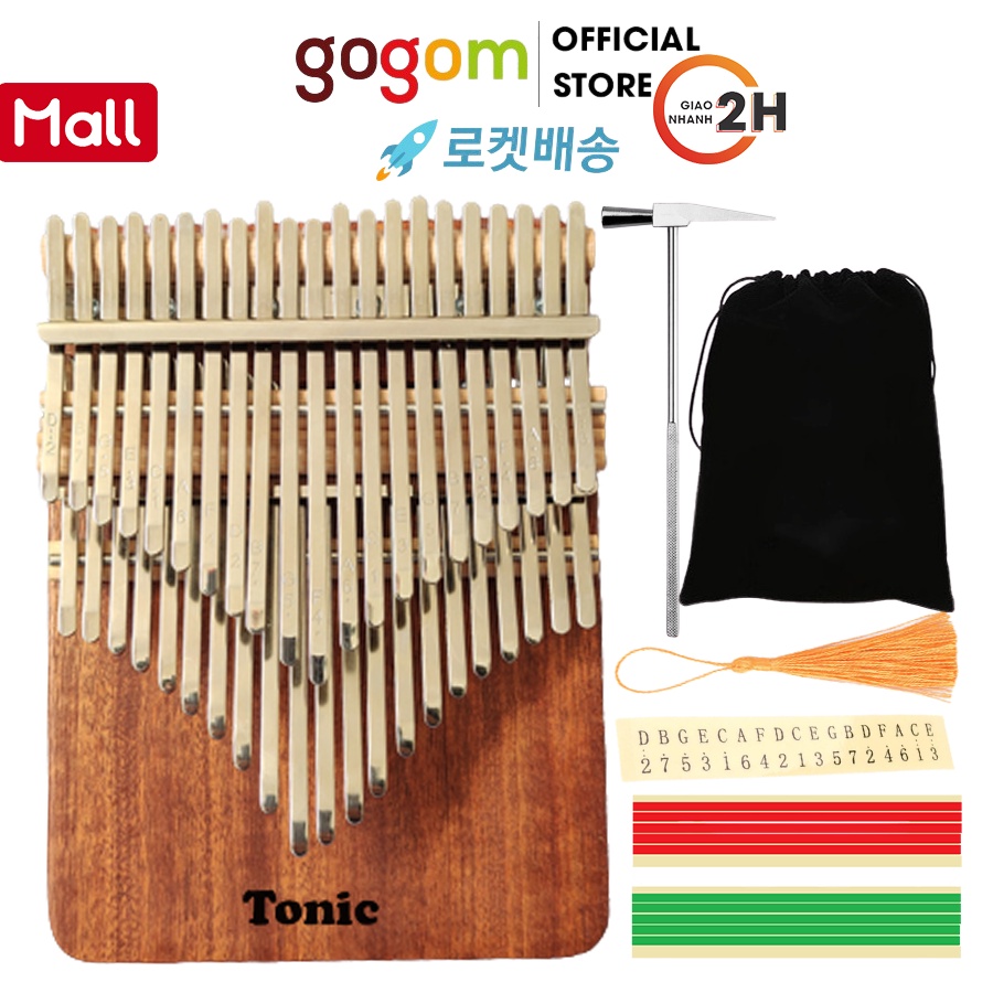 Đàn Kalimba 34 Phím Tonic Rosewoods- Tặng 5 loại phụ kiện TN34RWS01