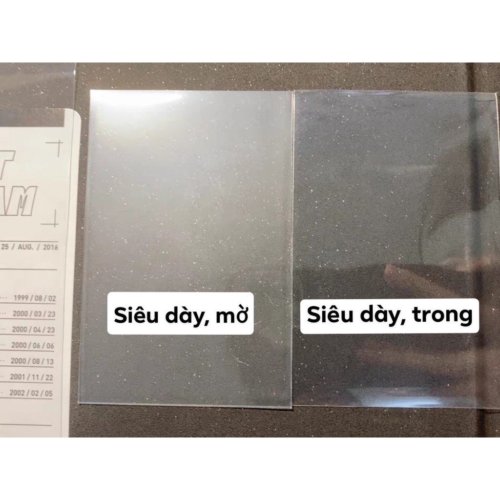 SLEEVE MEET, BỌC ẢNH DÀY 58*89, SIÊU DÀY 58*88, DOUBLE, TRIPLE CARD BO GÓC